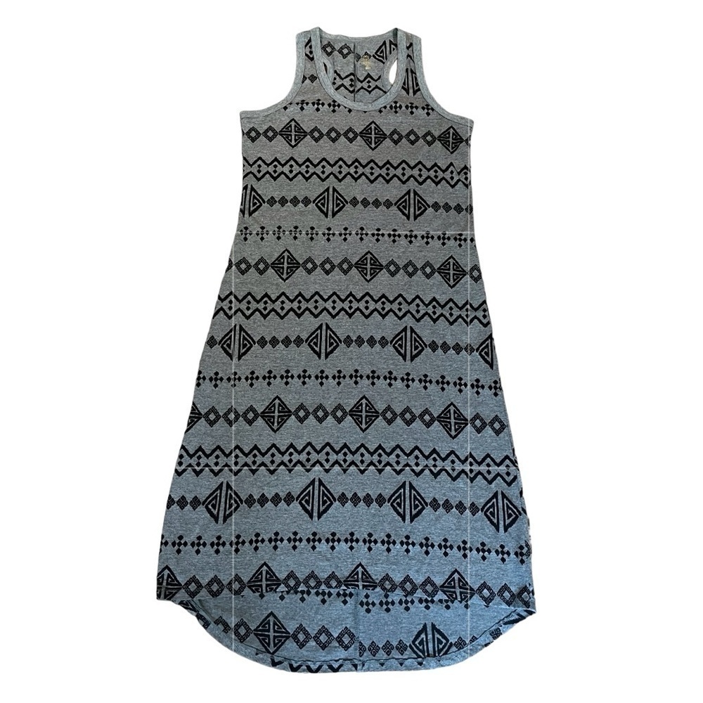 BALANCE COLLECTION MARIKA Gray Sleeveless Racerback Maxi Dress Beach Coverup